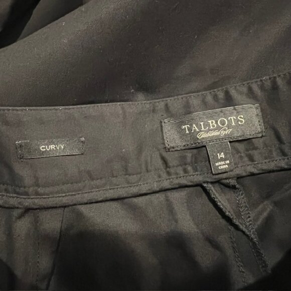 Talbots Black Curvy Fit Crop Pants Size 14 - Picture 10 of 10
